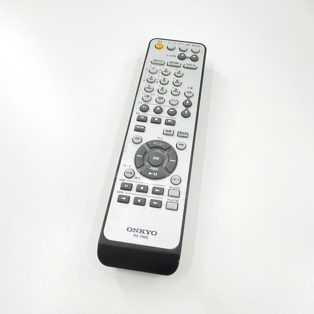 ONKYO FR-N7XX MD再生OK CD読込エラー リモコン付 現状品