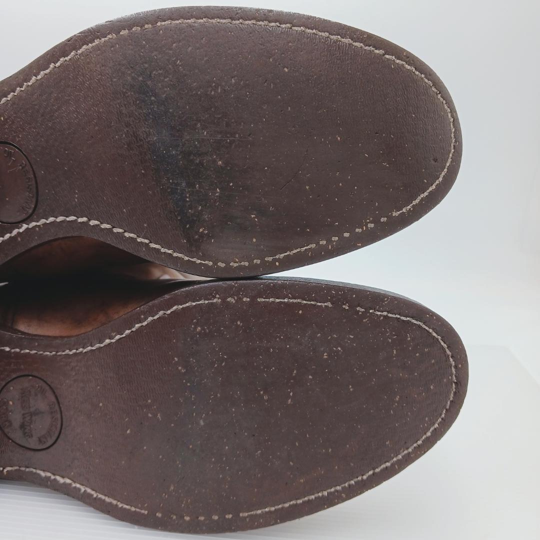 希少 80s 8D ペコス REDWING ビンテージ 柿色 プリント羽 コルク