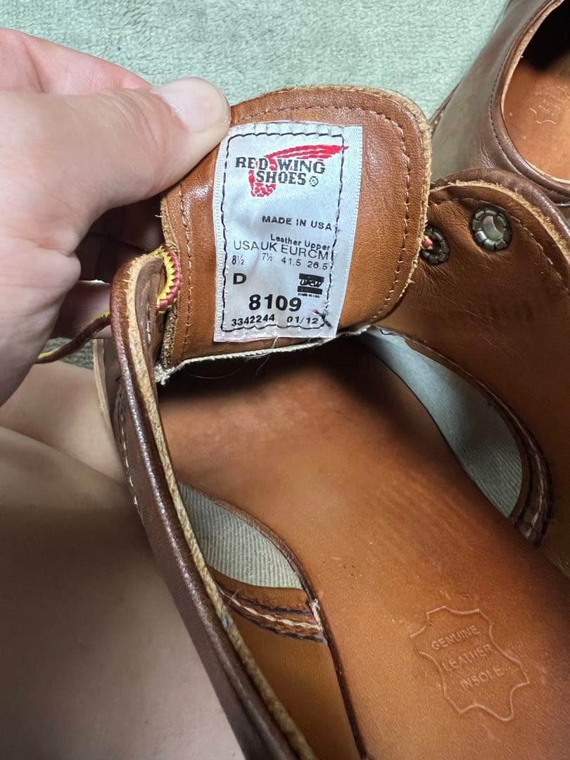 RED WING SHOES 8109オックスフォード