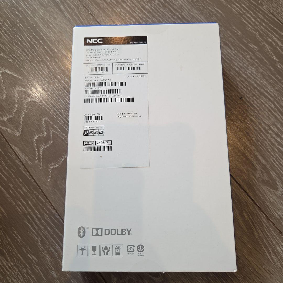 Androidタブレット本体 NEC LAVIE