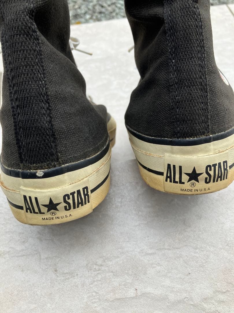 コンバースALL STAR 黒ハイカットUSA