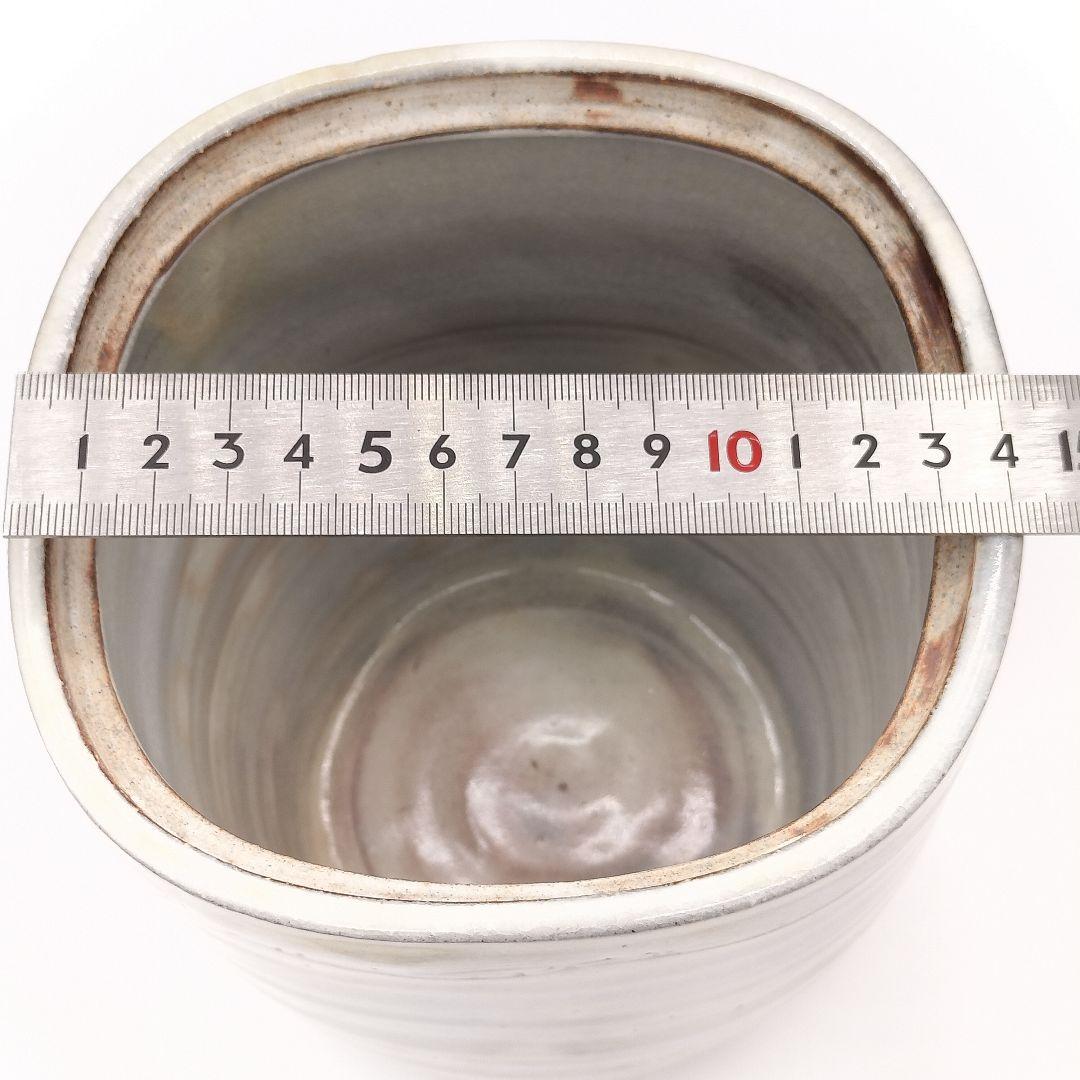 a194 水指　萩焼　田原　陶兵衛　替蓋付　塗蓋　茶道具　茶道　古物