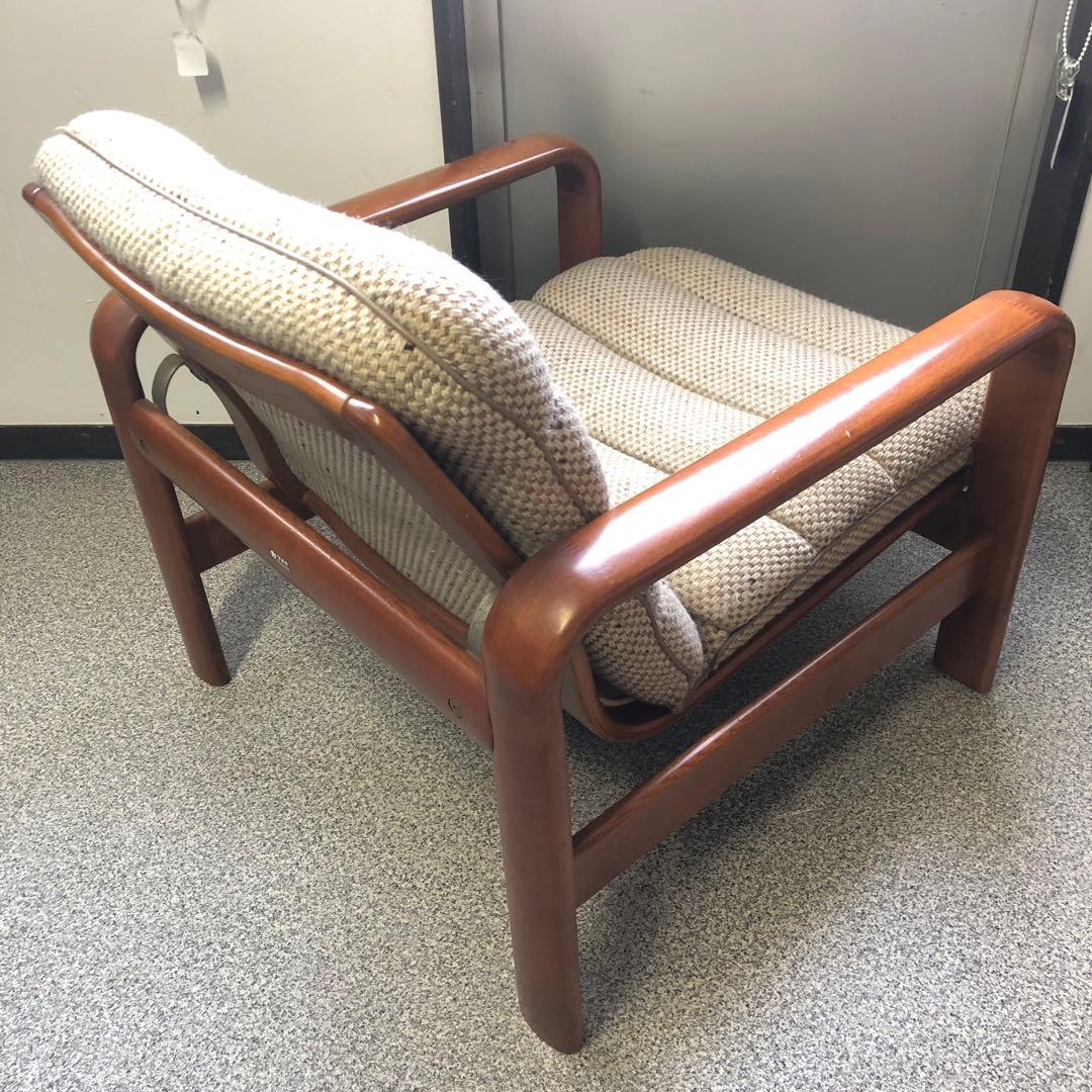 カリモク ワッフル シングルソファ ヴィンテージ