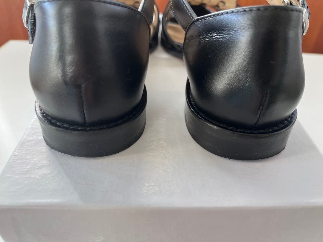 Steven Alan スティーブン アラン　レザー メッシュ サンダル 35