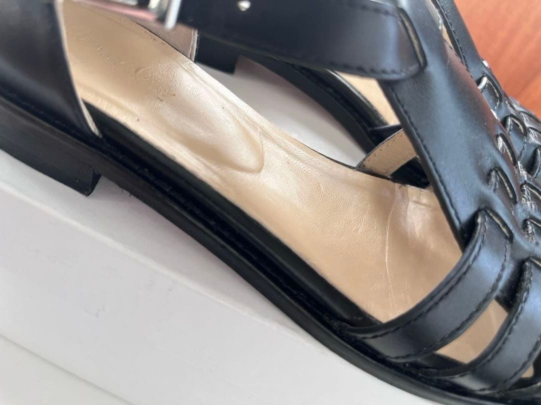 Steven Alan スティーブン アラン　レザー メッシュ サンダル 35