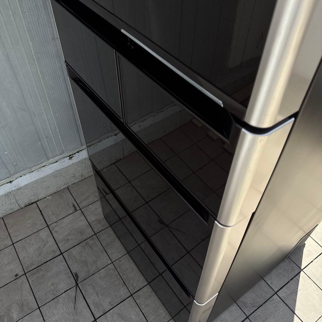 送料込 日立 真空チルド 5ドア冷蔵庫 415L クリスタルブラウン