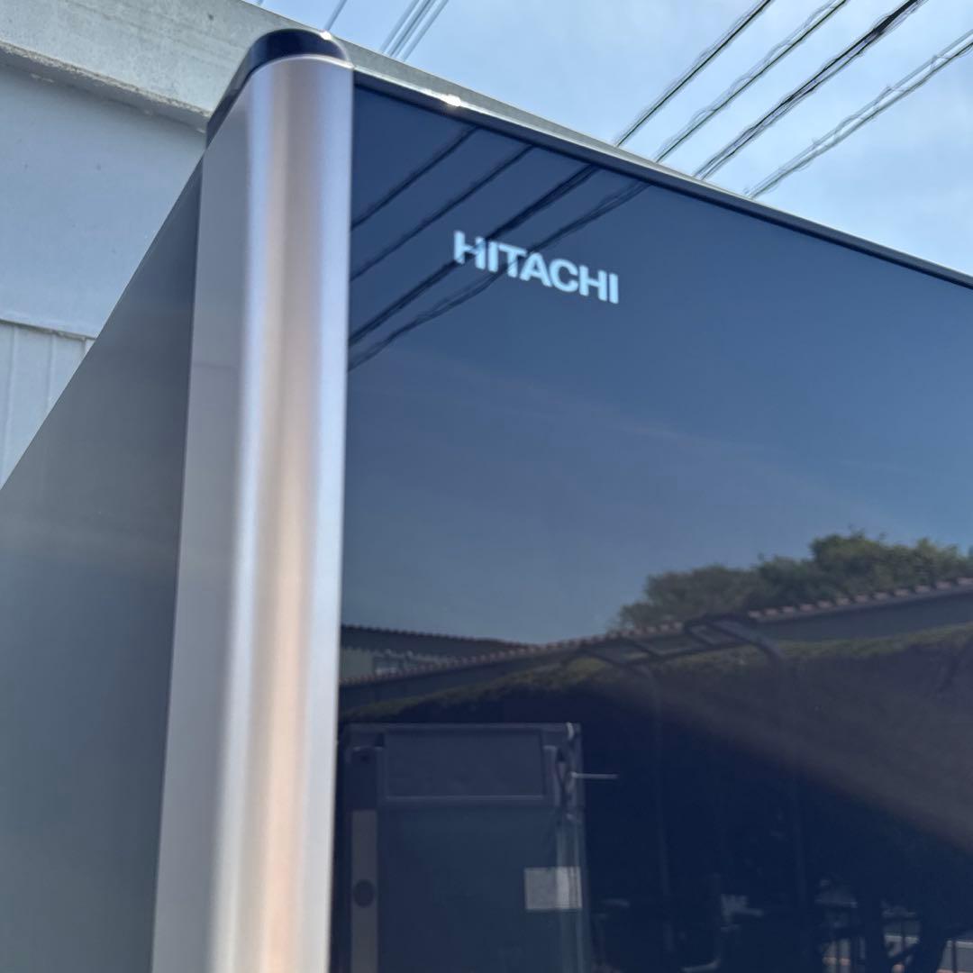 送料込 日立 真空チルド 5ドア冷蔵庫 415L クリスタルブラウン