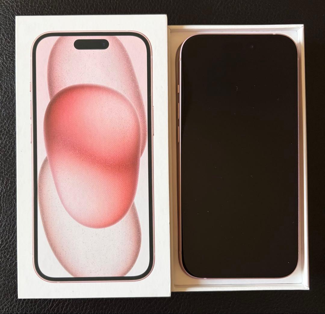 美品　iPhone15 128GB ピンク　apple 箱あり