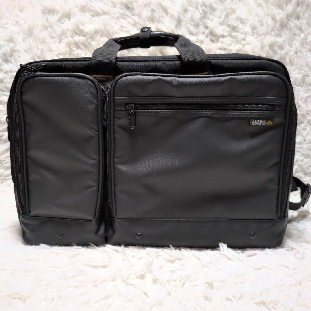 【ALPHA INDUSTRIES】未使用3WAY 大容量2層式 ビジネスバッグ
