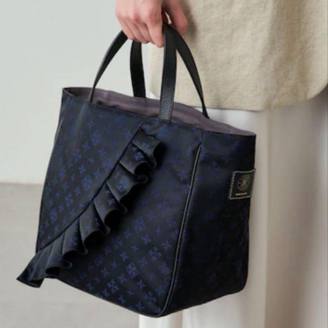 レア✨ russet ラシット OMEKASHI 大容量 トートバッグ ネイビー