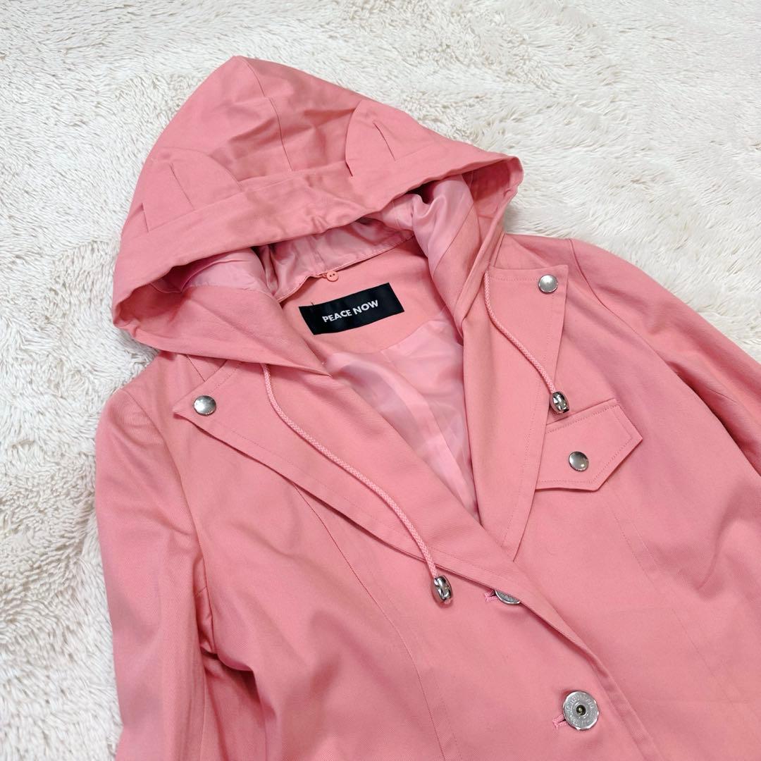 【未着用級•タグ付き】ピースナウ 2way 耳付きフード スプリングコート M