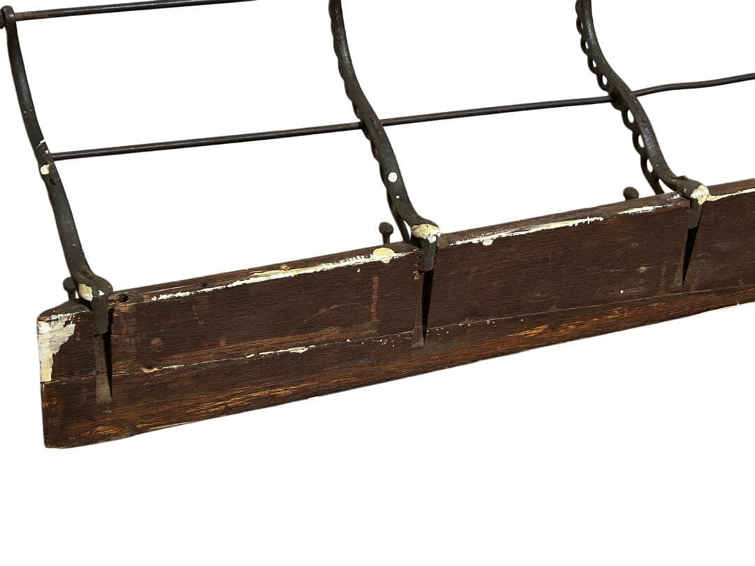 40s 50s ビンテージ アンティーク 6連 ウォールフック シャビー