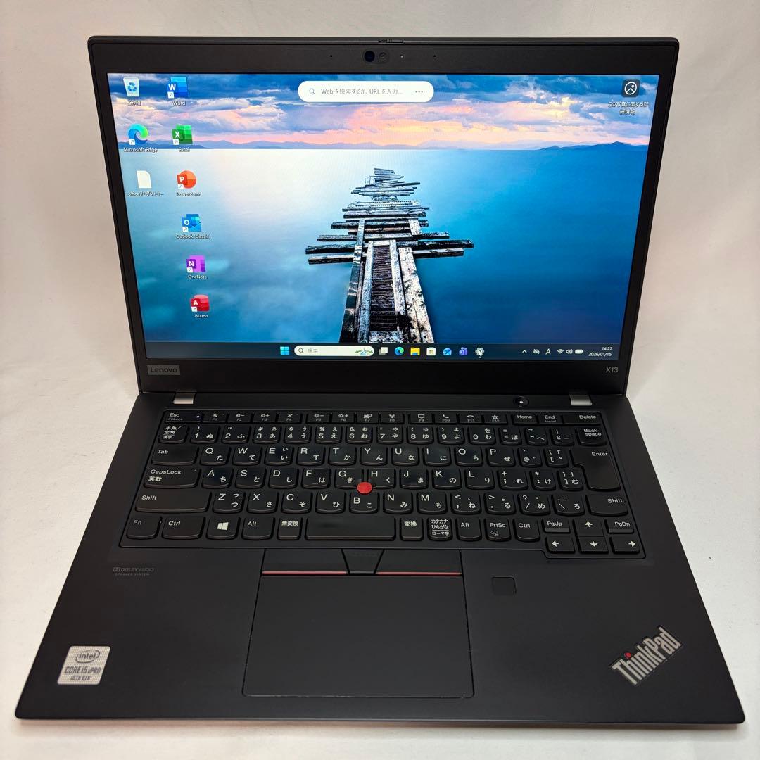 美品 ThinkPad X13 Gen1 第10世代 i5 フルHD オフィス