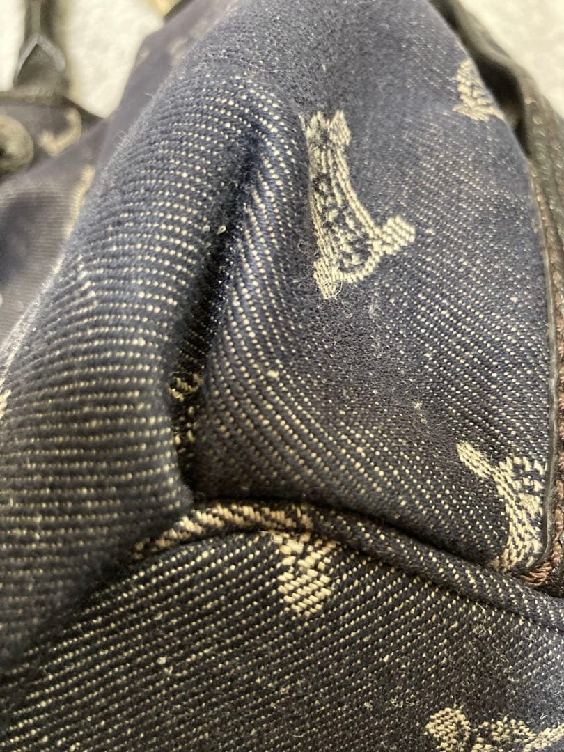 希少　セリーヌ パリマカダム ビタースウィート ハンドバッグ レザー　デニム