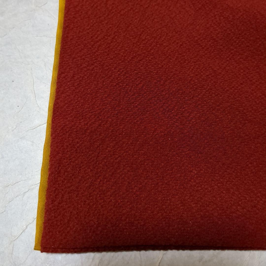 縮緬無地の振袖　ふきに凝った 親子共有　小物で楽しむ振袖