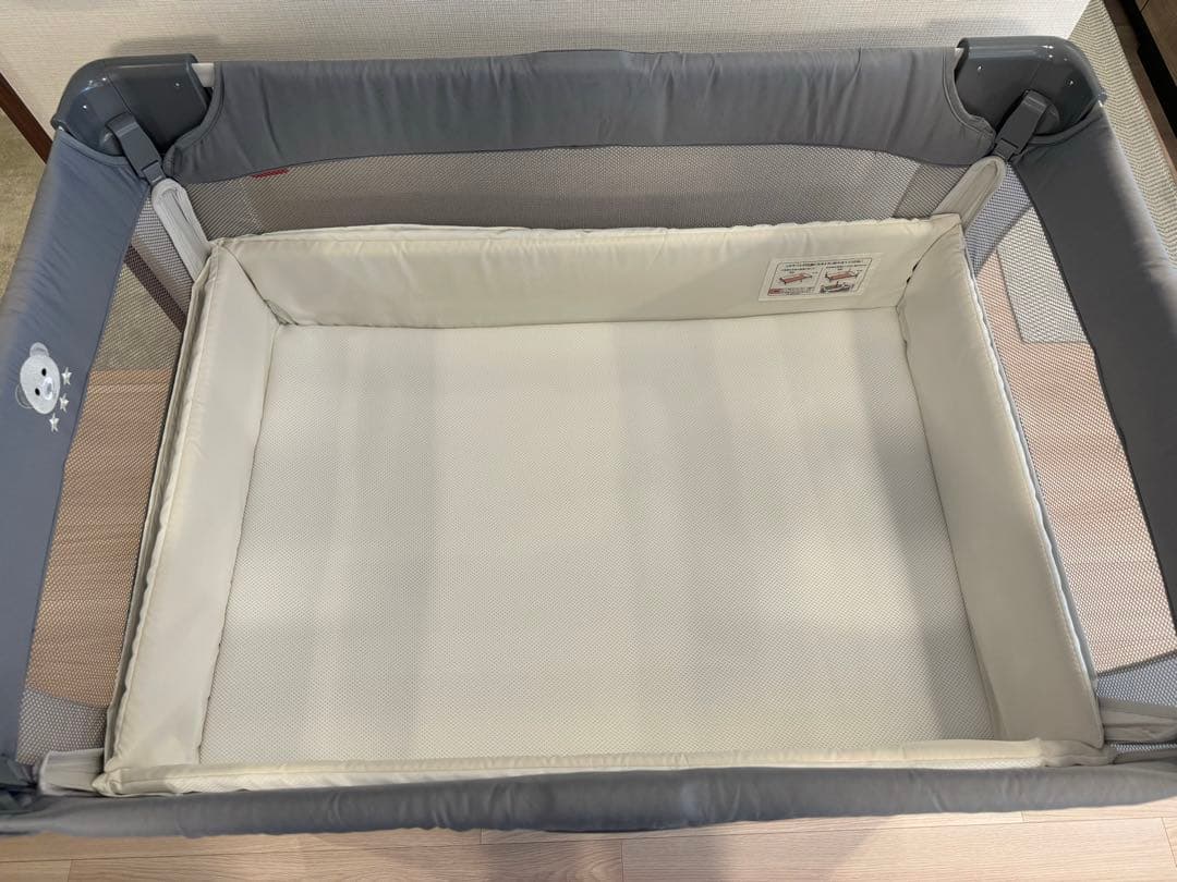 ココネルエアーAB /アップリカベビーベッド/グレーベアー