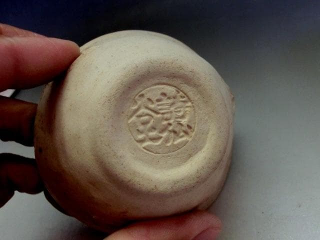 煎茶碗■素焼き 詩仙登 5客 白泥 湯呑み ぐい呑み お茶道具 時代物 骨董品■