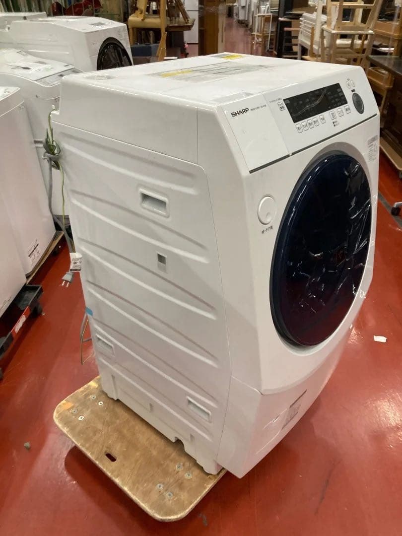 SHARP ドラム式洗濯乾燥機 ES-H10E-WR 2021年製