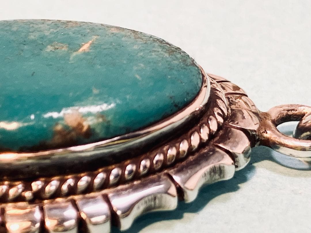 【銀製品925】ターコイズ ハンドメイド　インディアンジュエリー