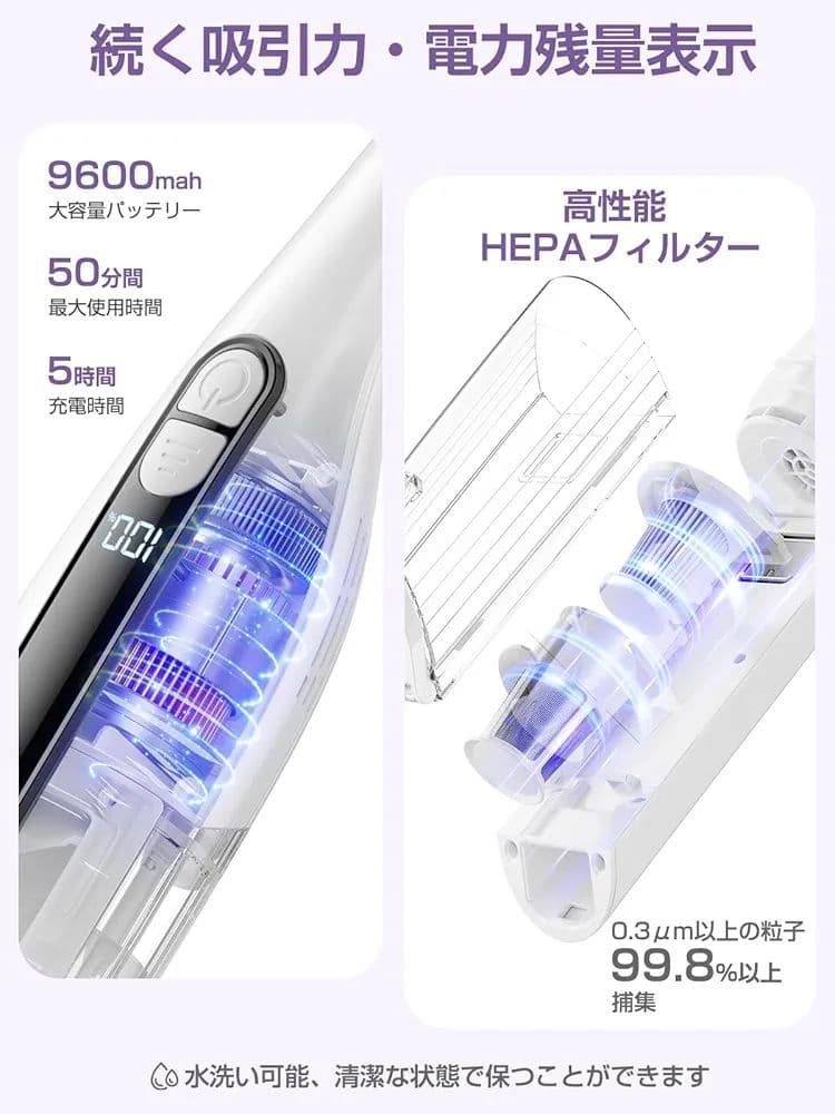 掃除機 コードレス 軽量 自立式