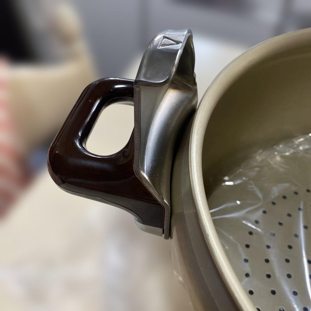 RIKEN 圧力鍋 ゴールド デラックス8L ♢長期的未使用保管品♢箱劣化など有