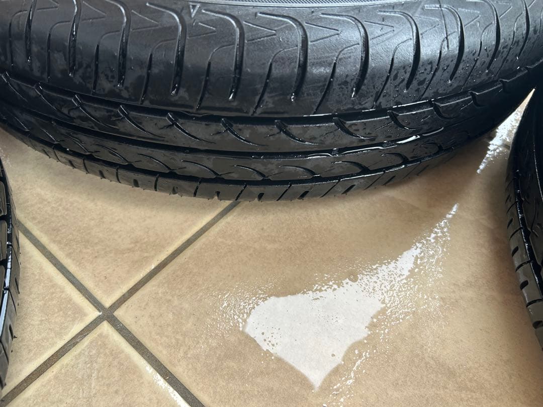 専用品①145/80R13 社外アルミホイール国産バリ山タイヤ4本セット