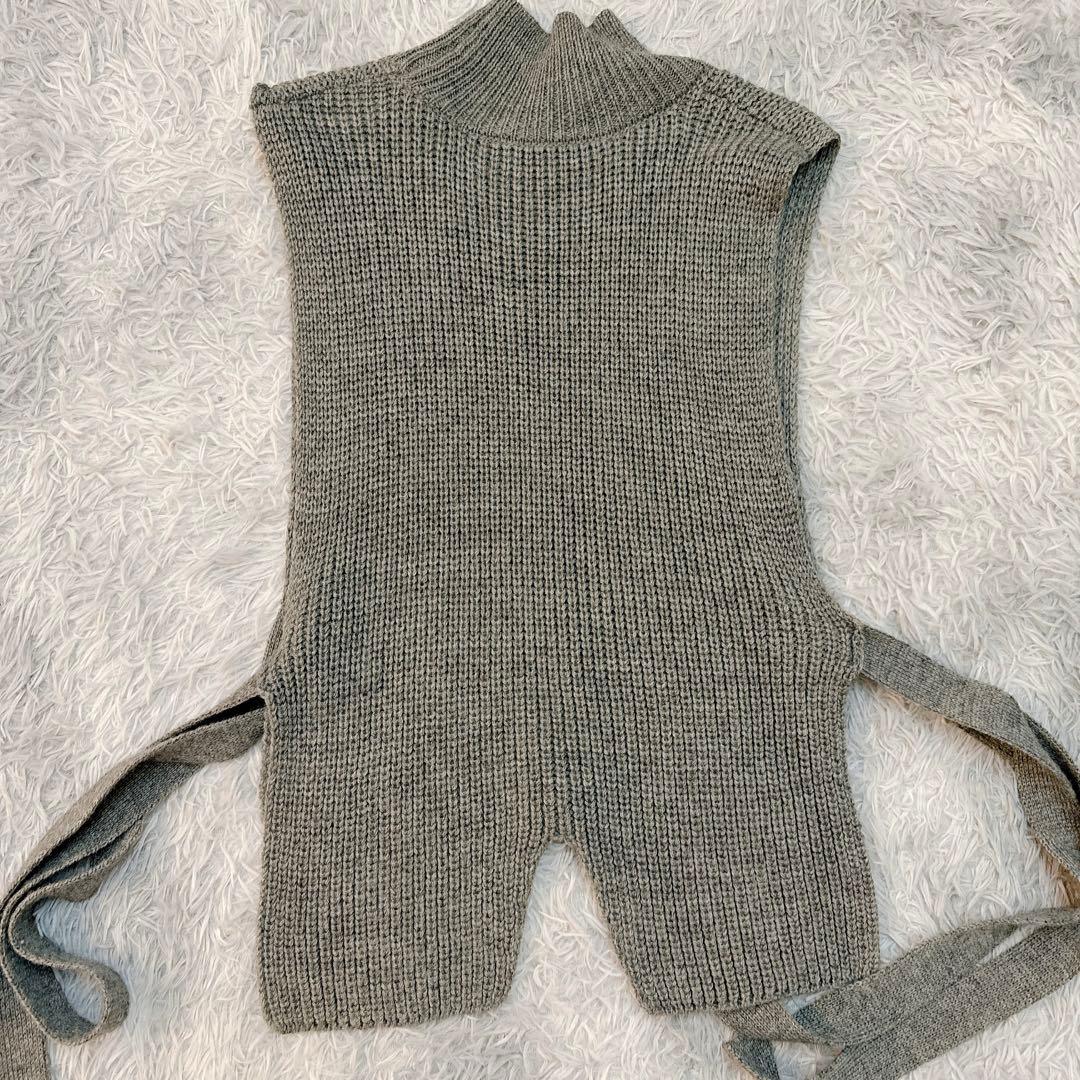 MAISON SPECIAL ボリュームスリーブプリーツトップス ニットベスト