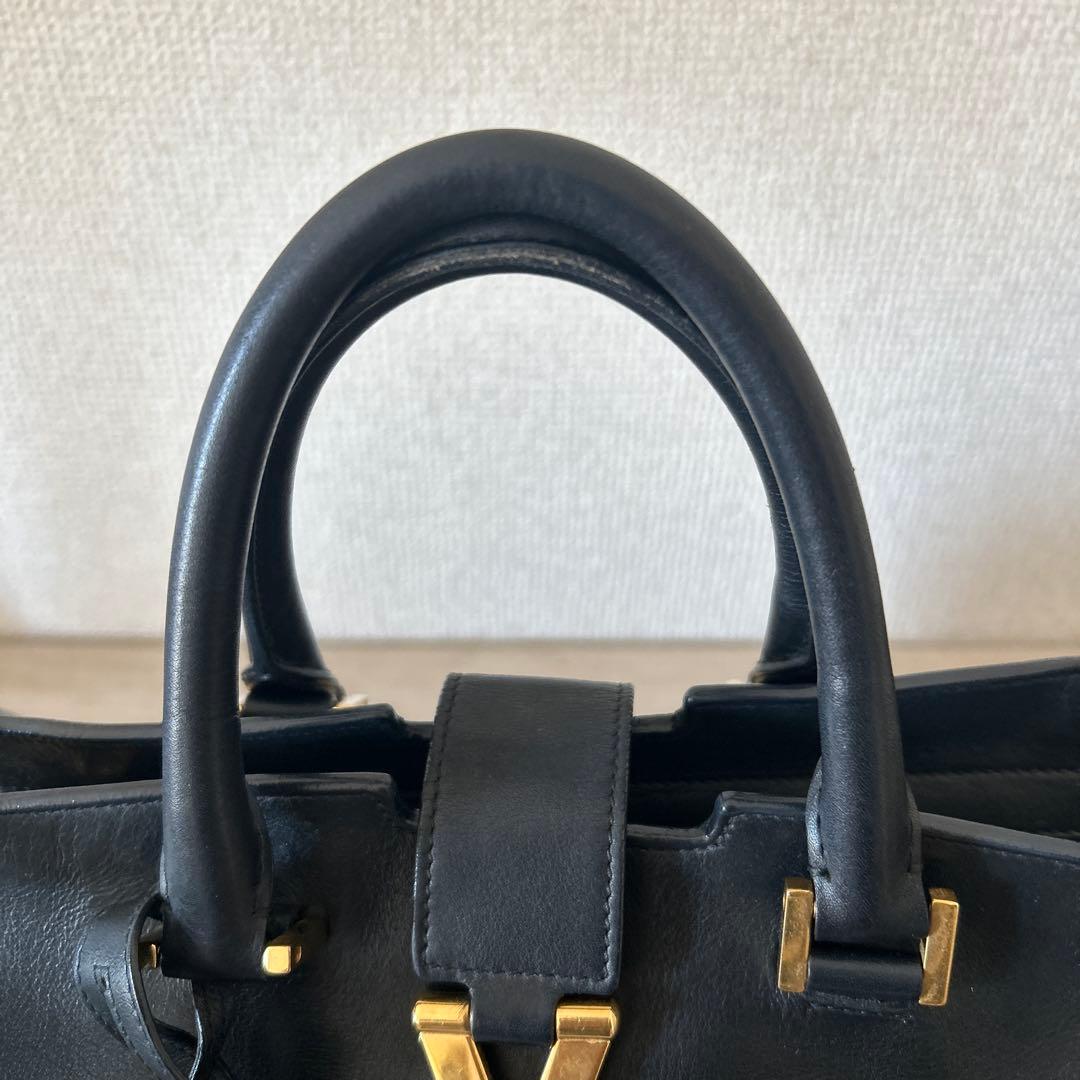 サンローランパリ　プチカバス　ハンドバッグ　2WAYショルダー　ブラック