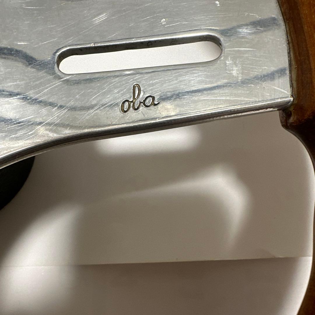 5050【プロフ必読】 　oba ステアリング　ホイール ウッド　旧車