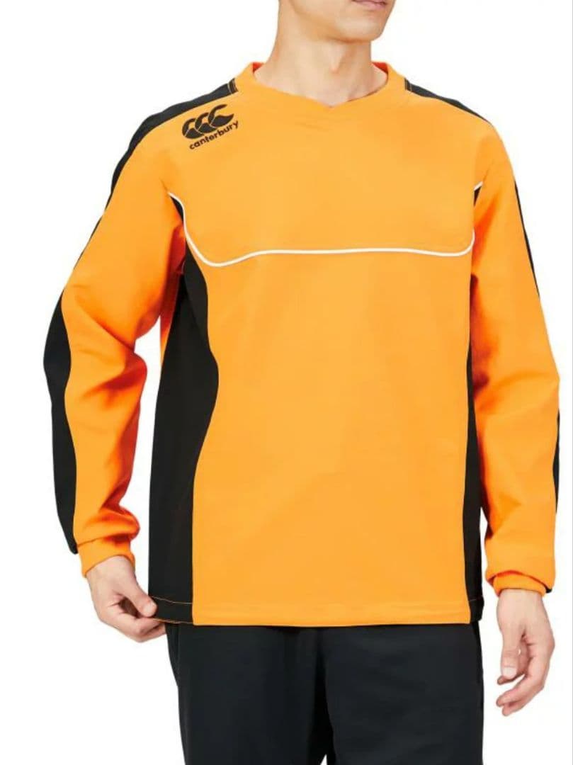 【美品】canterbury　トレーニングシャツ　ピステ　ラグビー　プルオーバー