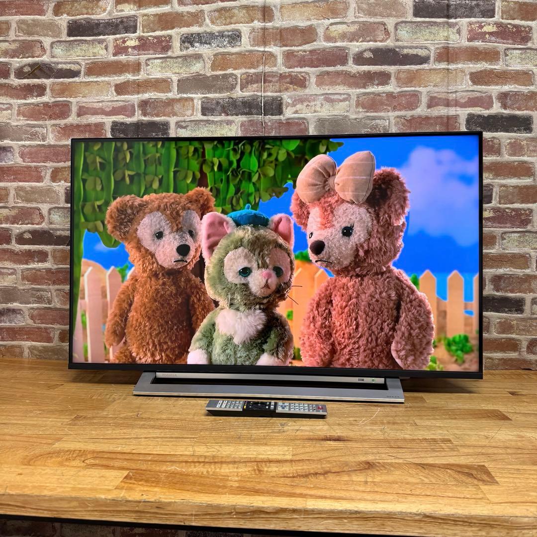 東芝 43V型 4Kチューナー搭載 液晶テレビ レグザ 43M520X W録画○