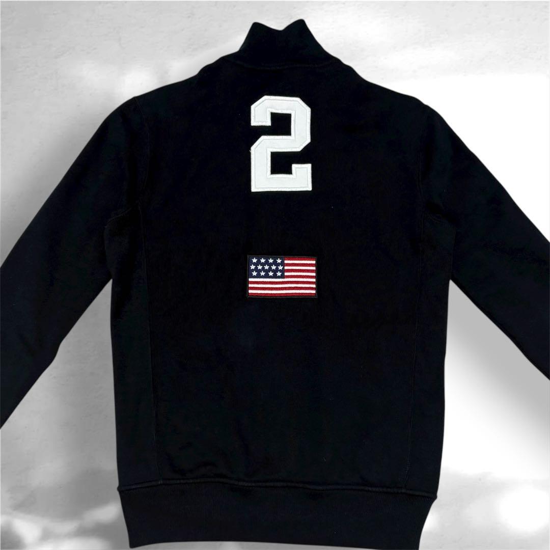 ラルフローレン USAフラッグ ビッグポニー ジップスウェット S