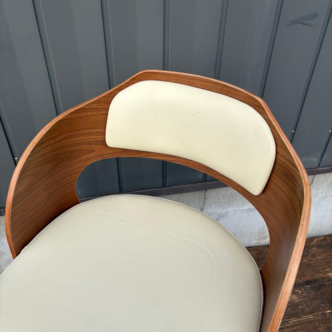 北欧レトロ ティアイアイ プライウッドカウンターチェア 木製フレームバーチェア