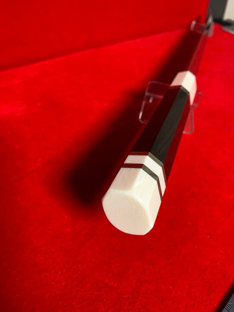 NO.01234包丁　先丸　堺製　中子刻印有り　水本焼　白一鋼　富士山残月　桐箱