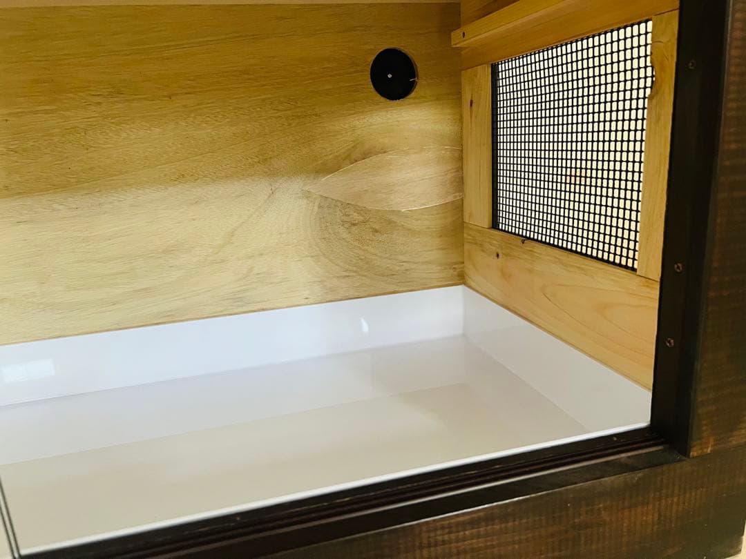 RepBox 木製ケージ　900×450×450　小動物、爬虫類用　ブラウン