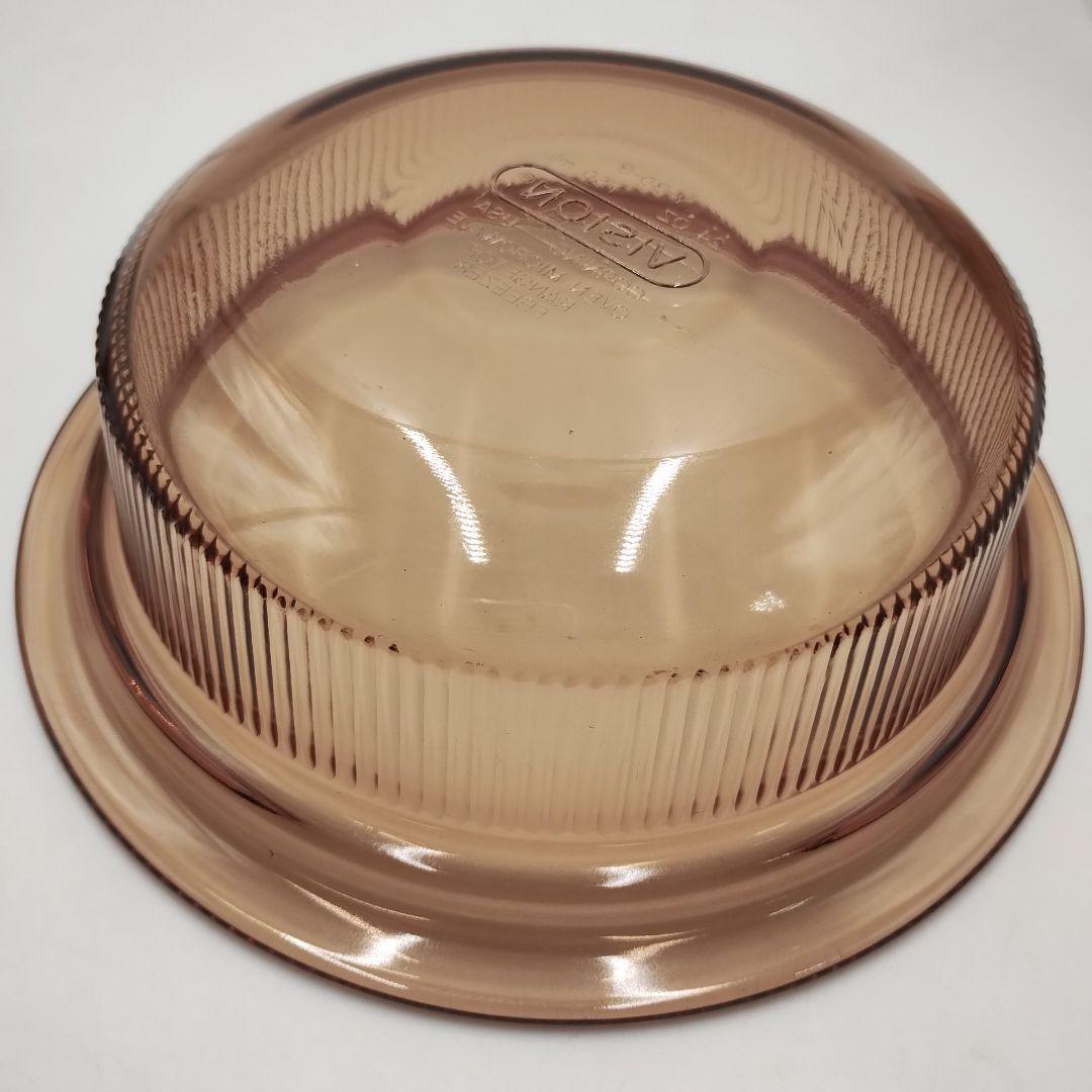 bM130L 昭和レトロ　ビジョン　コーニング　USA　ガラス製　耐熱鍋・片手鍋