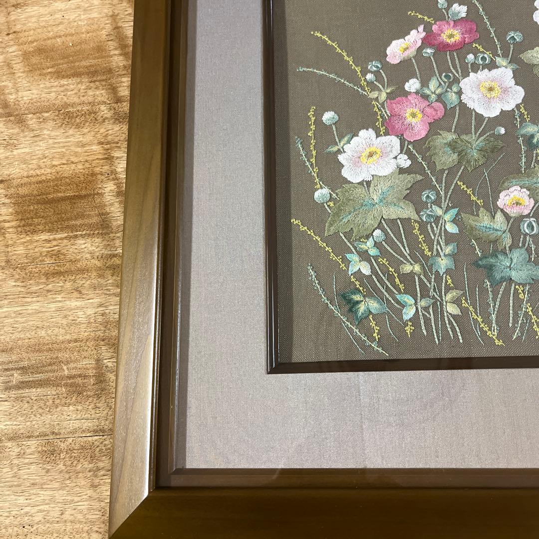 戸塚刺繍額　花