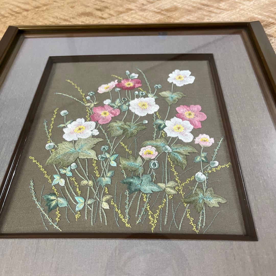 戸塚刺繍額　花