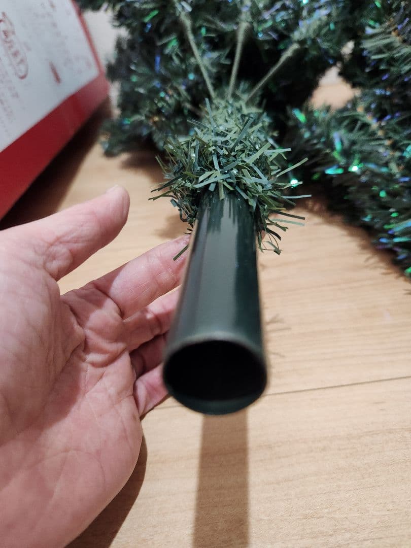 180cm LEDクリスマスツリーセット(大量オーナメント付)