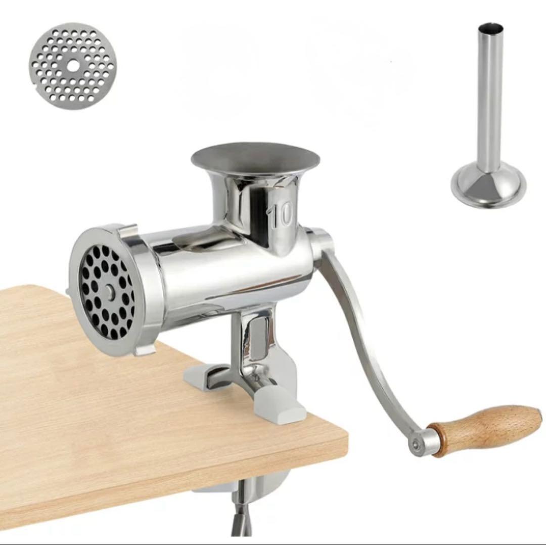 ステンレス製レトロフードチョッパー　美品