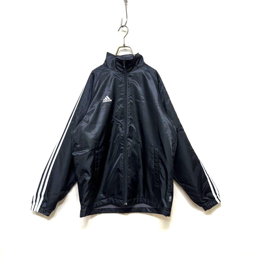 希少 00's y2k adidas 万国旗 ナイロン 上下セットアップ 黒