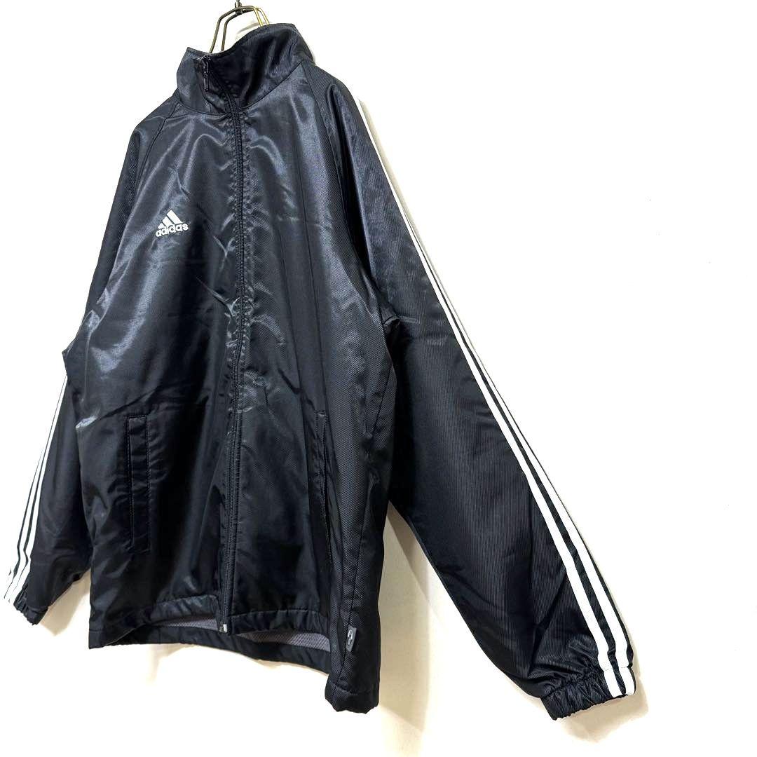 希少 00's y2k adidas 万国旗 ナイロン 上下セットアップ 黒