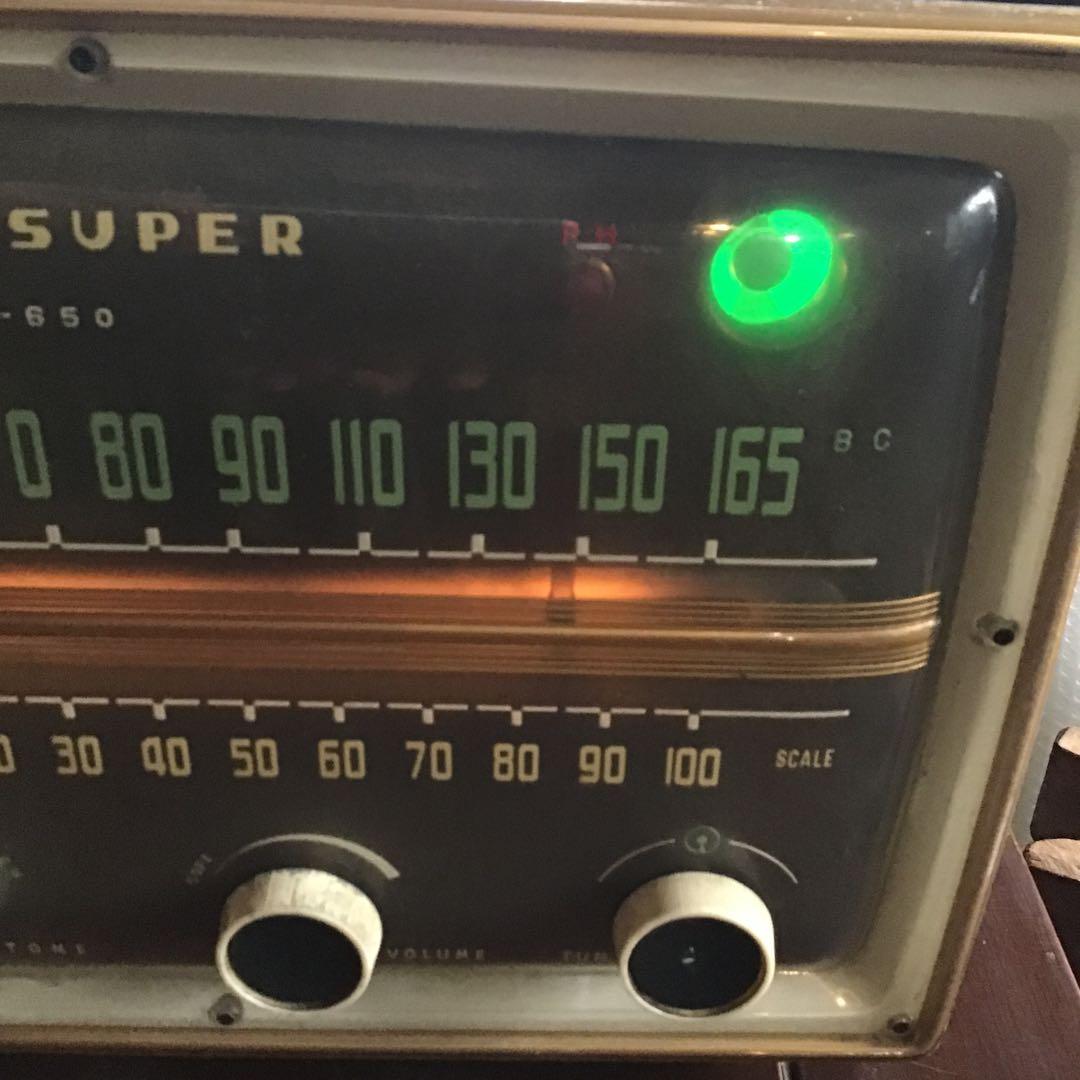 昭和レトロ　真空管ラジオ　完全オーバーホール済み　ナショナル　マジックアイ