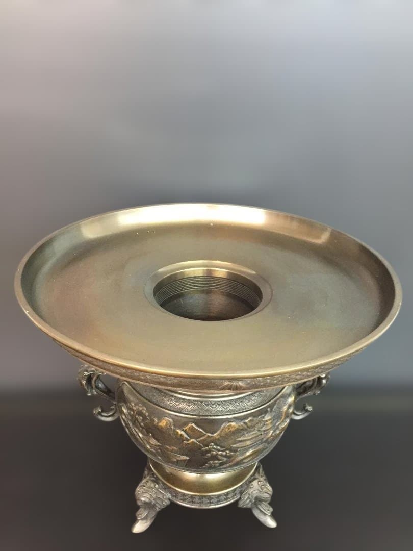 高岡銅器　薄端(米田章　陵山作)　日本製