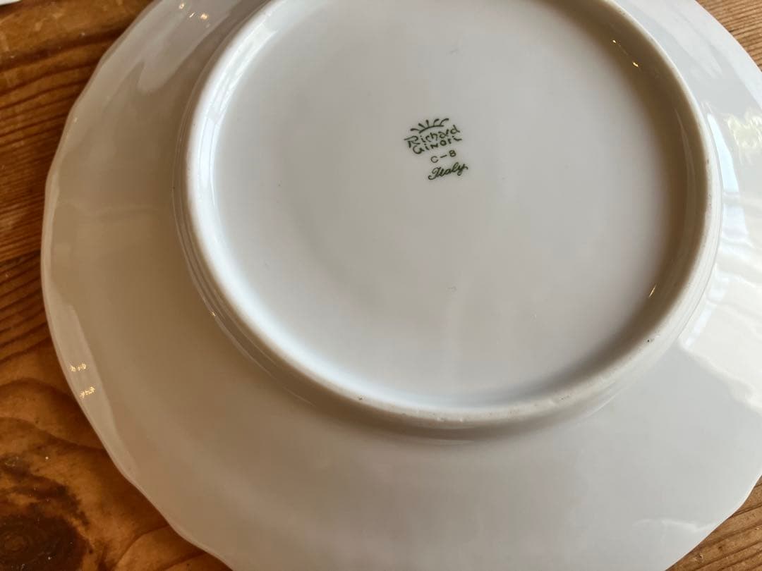 ジノリ　ベッキオホワイト　ダブルハンドルスープカップアンドソーサー×5