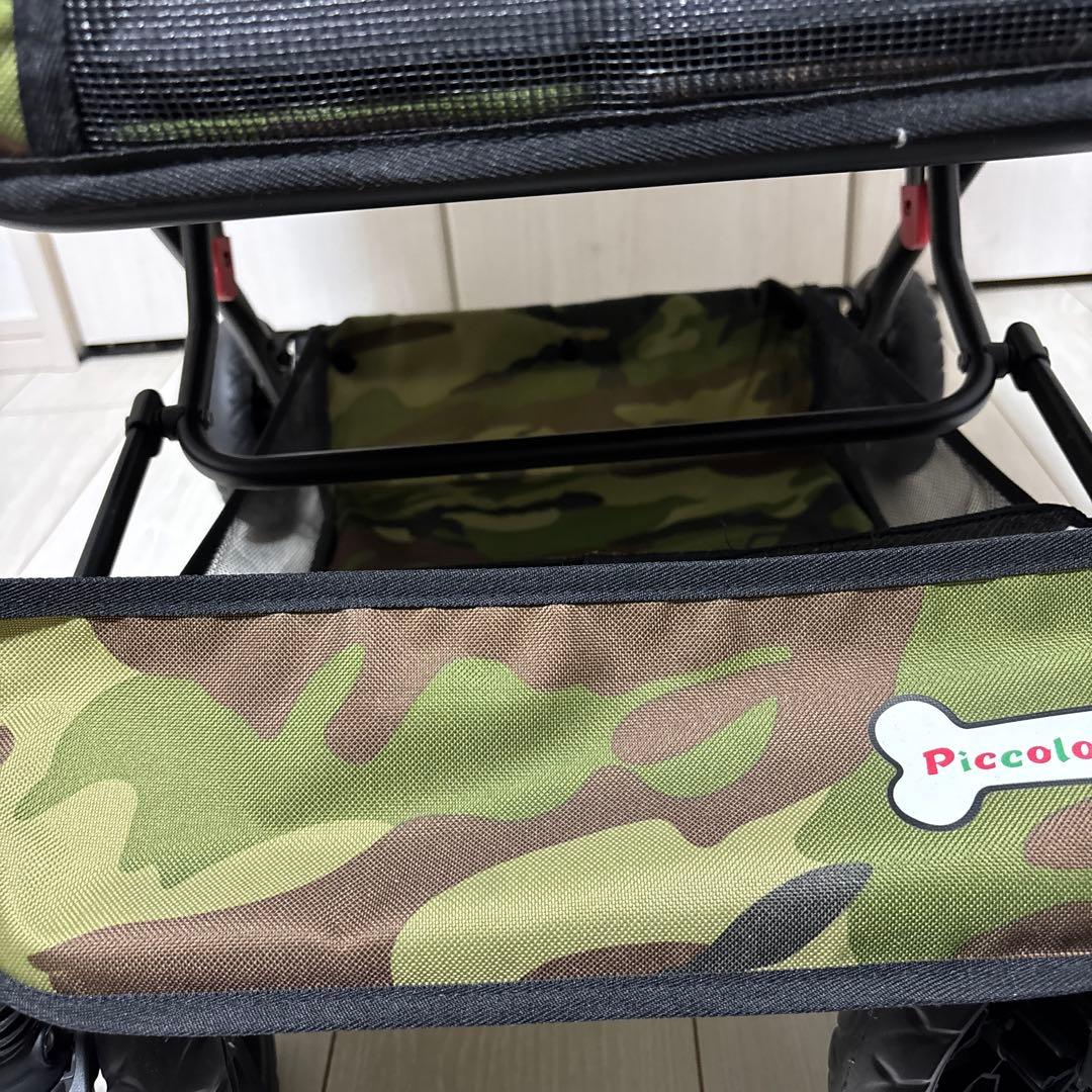 【美品】ピッコロカーネ プリモ 迷彩 ペットカート 数回使用のみ 倉庫保管
