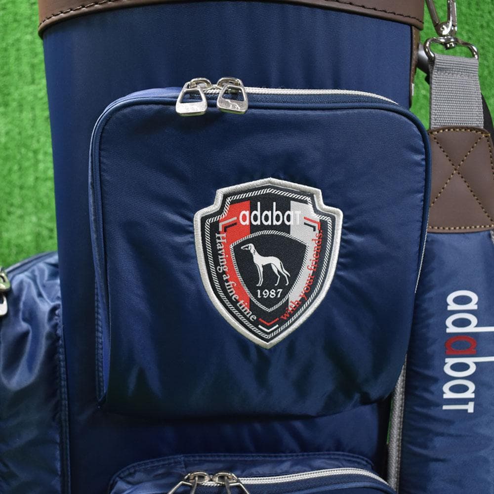 は*く様 adabat/アダバット キャディバッグ9型【ネイビー】美品！