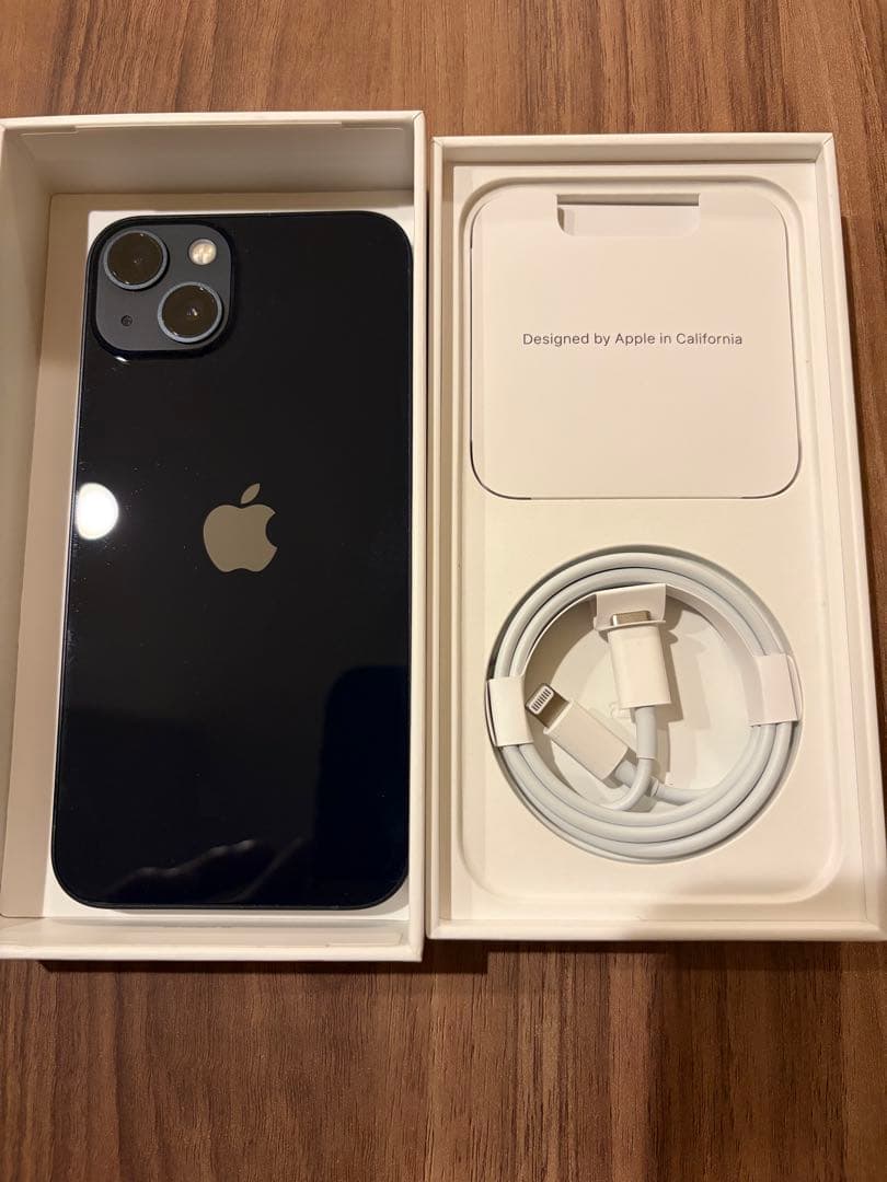 【美品】 iPhone13 128GB ミッドナイト SIMフリー 75%
