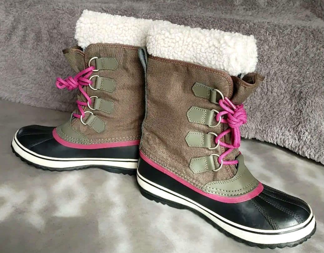 美品★SOREL ソレル ウィンターブーツ ブラウン/ピンク スノーブーツ 25