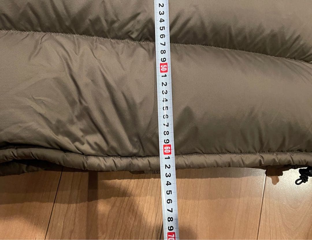 ノースフェイス　ダウンベスト　ヌプシ　センターロゴ